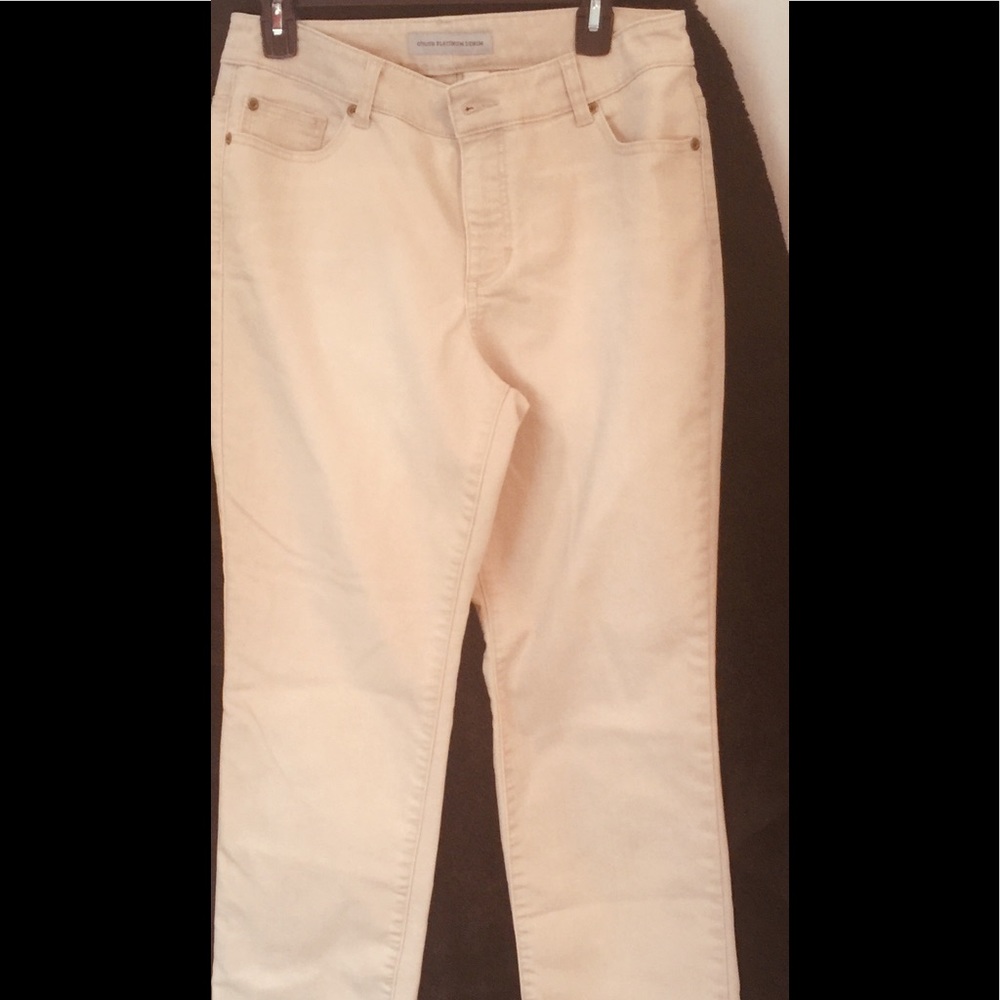 Chico’s Platinum Denim Jeans Pants bootcut Sz M